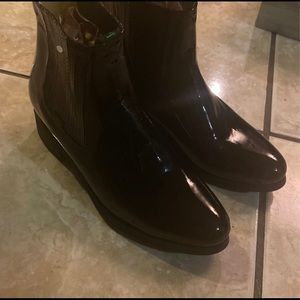 Botines de piel charol(black leather boots)